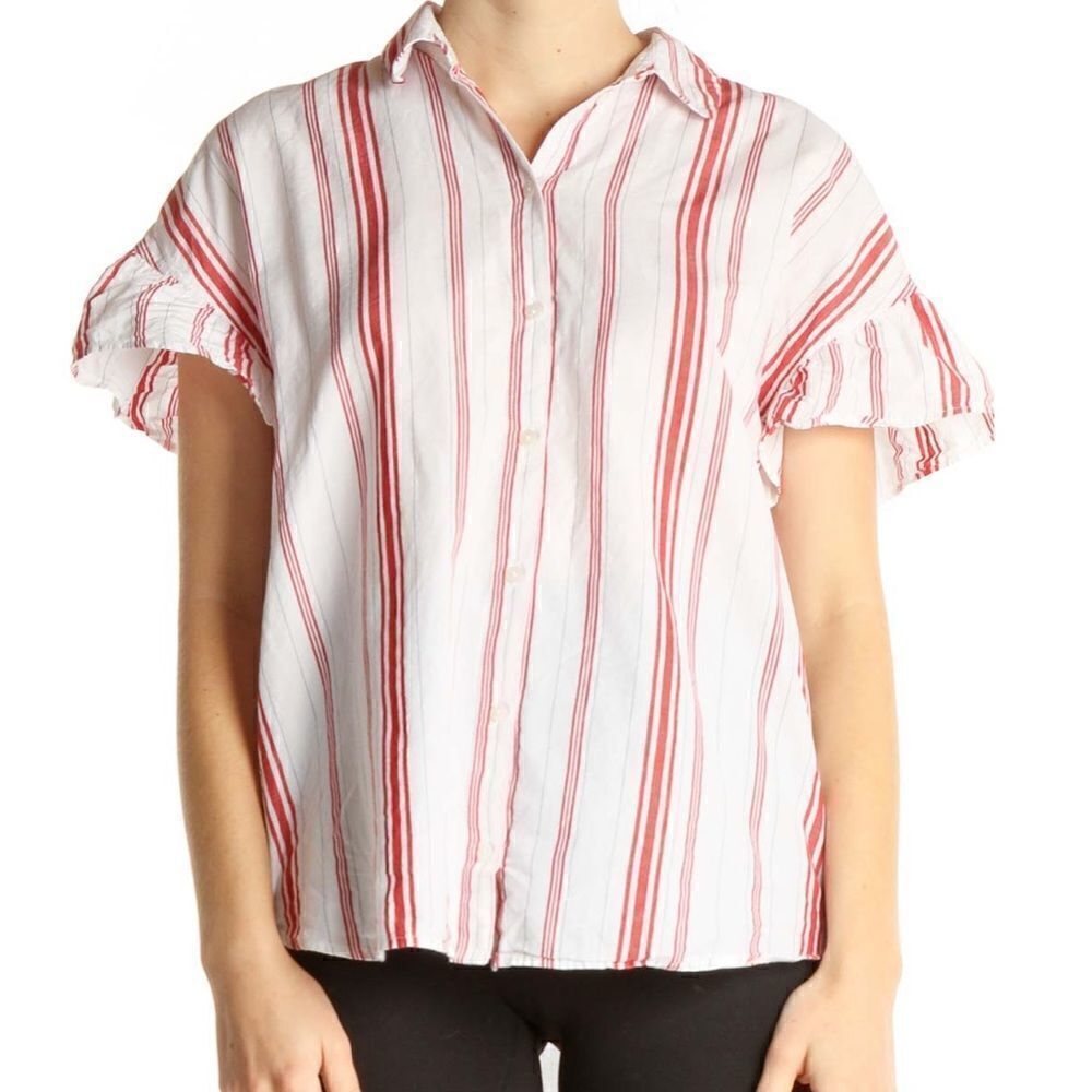 EUC Madewell Striped All Day Button Down Shirt Medium